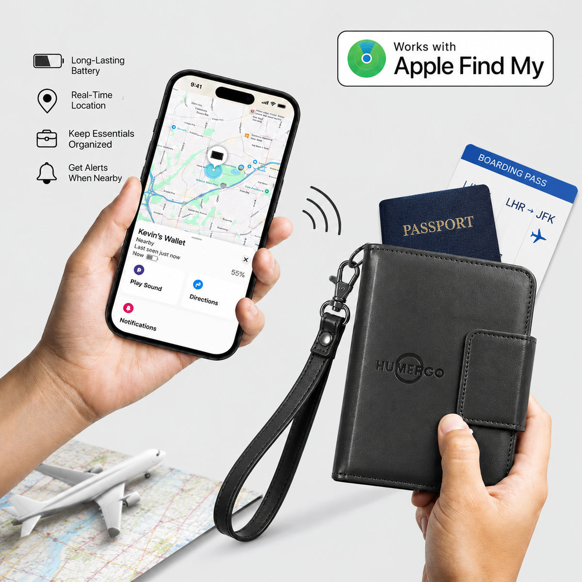 Humergo Passport Tracking Wallet Preorder