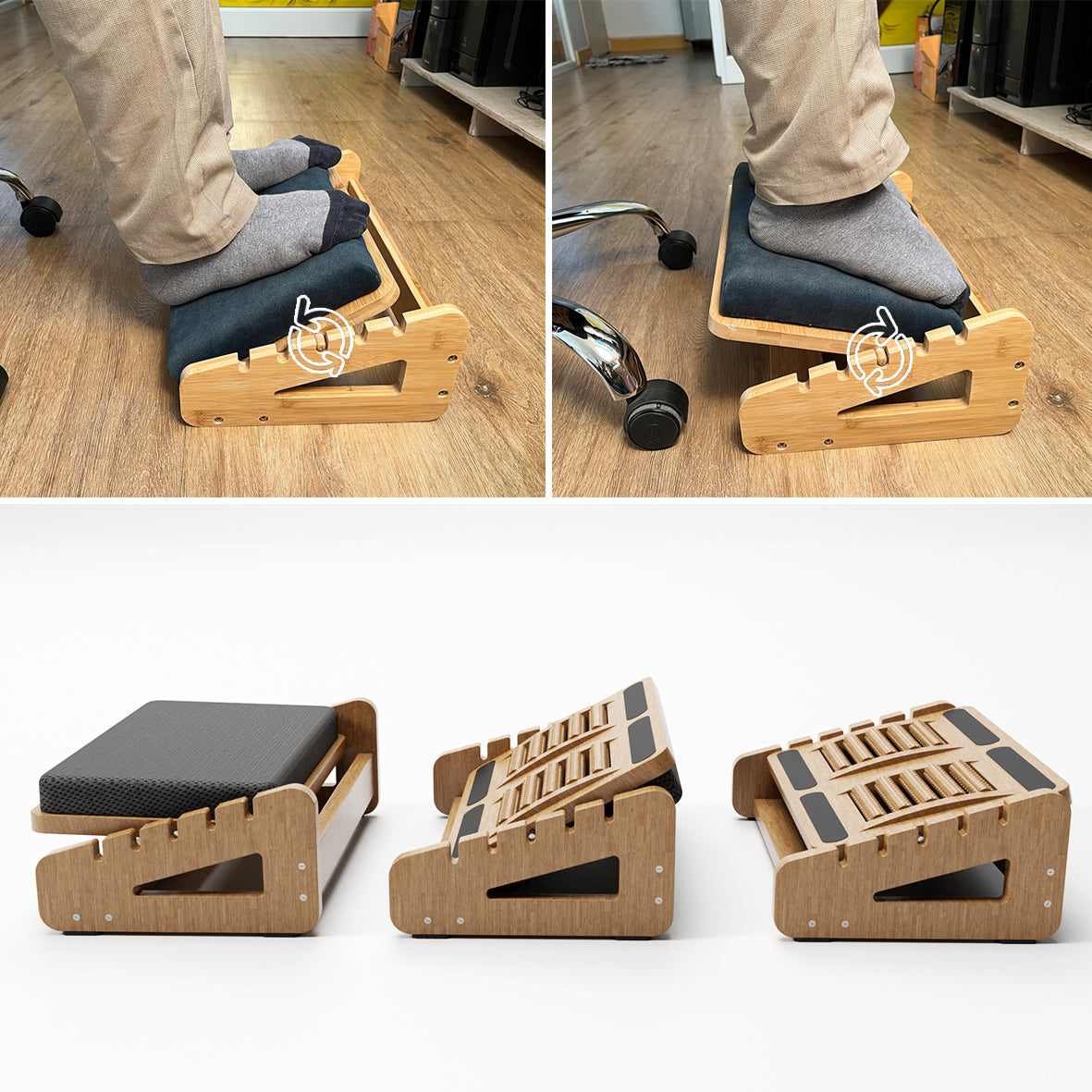 Swing-Rolrest Foot Rest